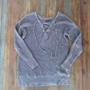 Women’s American Eagle Outfitters Sweater V Neck Medium Tie Front